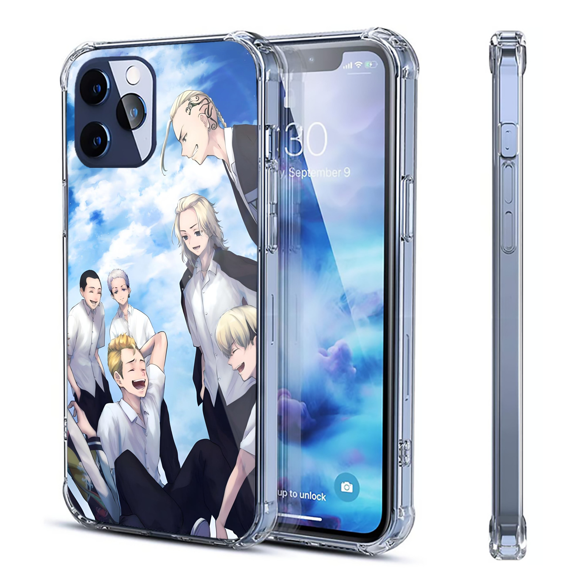 （画像用） 東京リベンジャーズ Tokyo Revengers 【iPhone 12シリーズ対応】透明スマホケース（クリアソフトケース）
